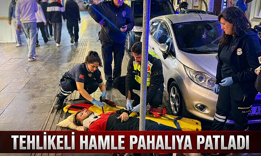 Samsun'da tehlikeli makas kazayla bitti