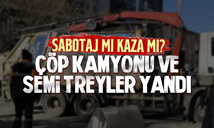 Samsun'da Terme Belediyesi'nin araçları yandı