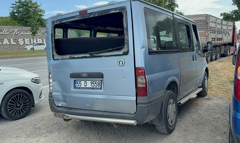 Samsun'da tır dolmuşa çarptı: 1 yaralı