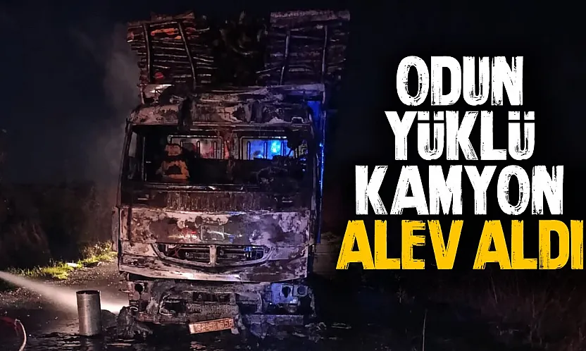 Samsun'da yanan kamyon kullanılamaz hale geldi