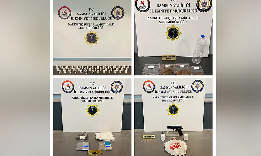 Samsun'da zehir tacirleri yakayı ele verdi