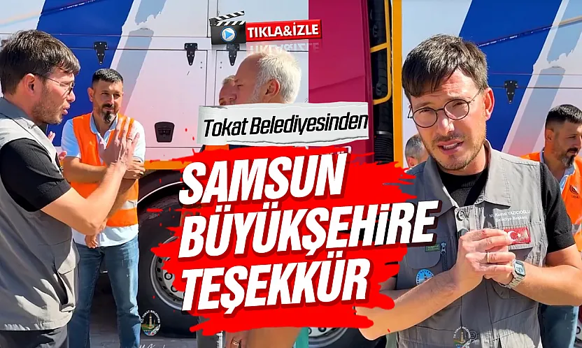 Samsun'dan Tokat'a kanalizasyon desteği