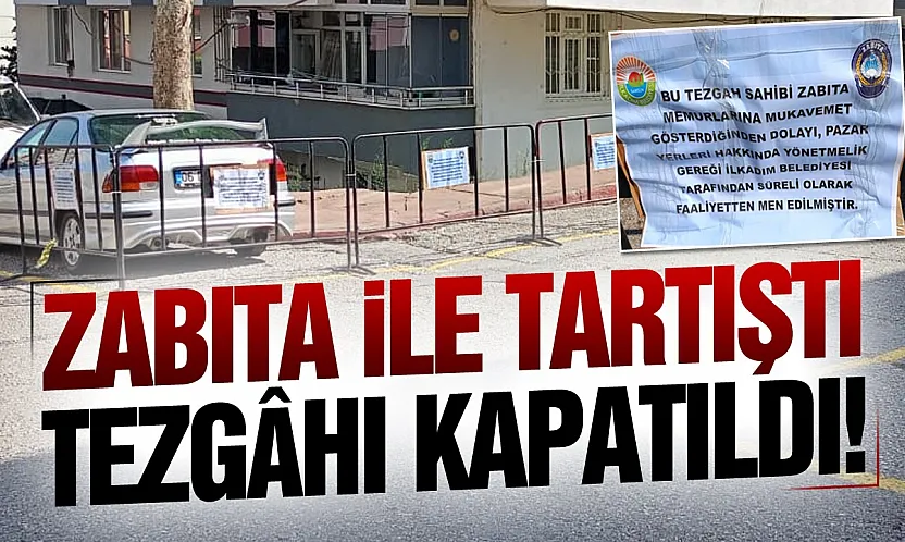 Samsun İlkadım'da pazarcının tezgâhı kapatıldı
