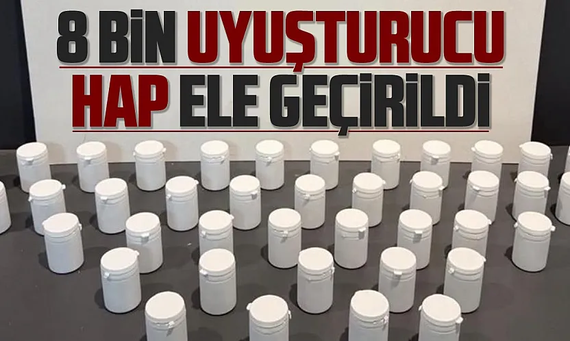Samsun İlkadım'da uyuşturucu operasyonu 8 bin sentetik ecza ele geçirildi
