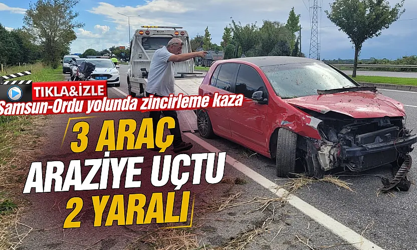 Samsun-Ordu yolunda zincirleme kaza