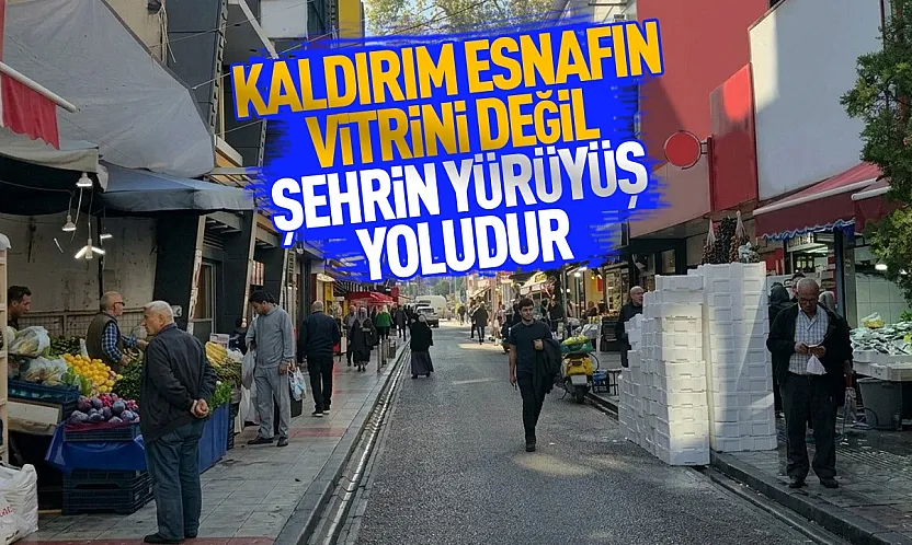 Samsun Saathane Meydanı'nda kaldırım işgaline tepki