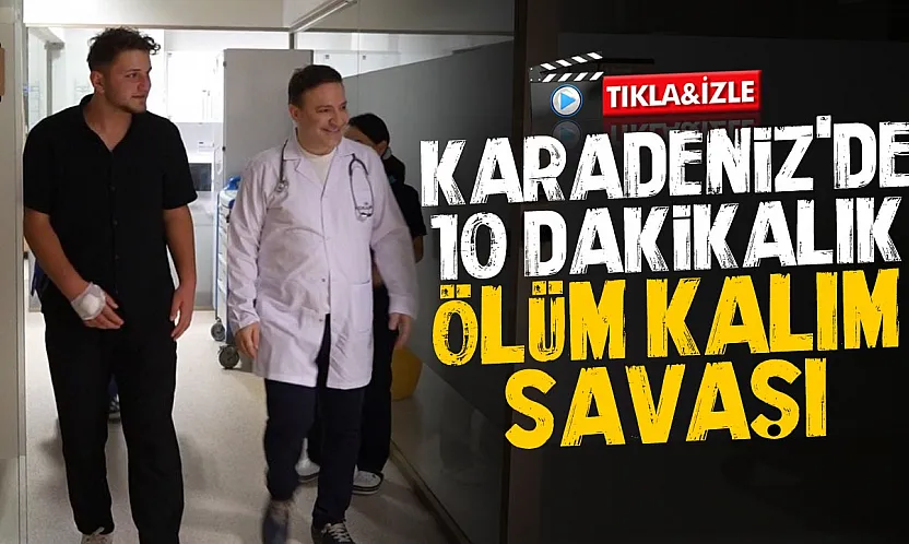Samsun sahilinde boğulma tehlikesi atlatan genç kurtuldu