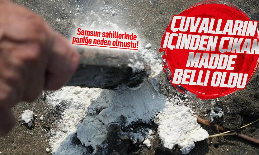 Samsun sahillerine vuran 800 kiloluk maddenin ne olduğu belli oldu