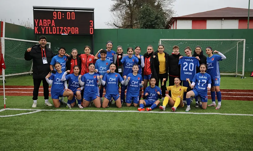 Samsun'un kızları farklı kazandı