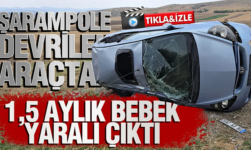 Samsun Vezirköprü'de otomobil şarampole devrildi 3 kişi yaralandı