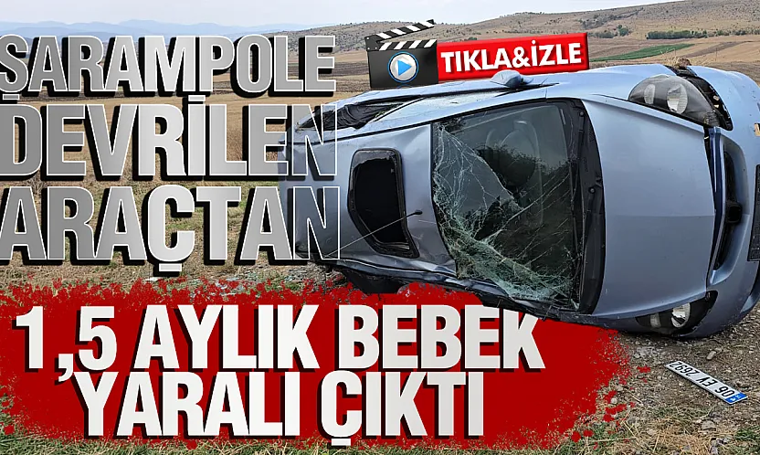Samsun Vezirköprü'de otomobil şarampole devrildi 3 kişi yaralandı