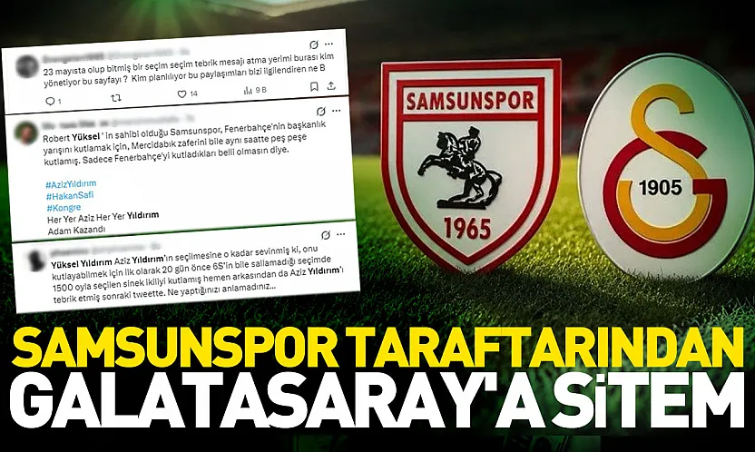 Samsunspor'dan 3 kulübe tebrik mesajı!