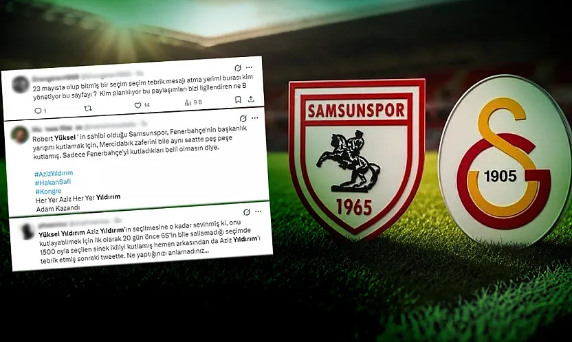 Samsunspor'dan 3 kulübe tebrik mesajı!