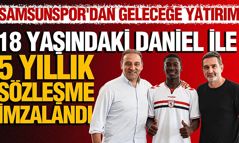Samsunspor, Mbatoloum Daniel ile 5 yıllık sözleşme imzaladı