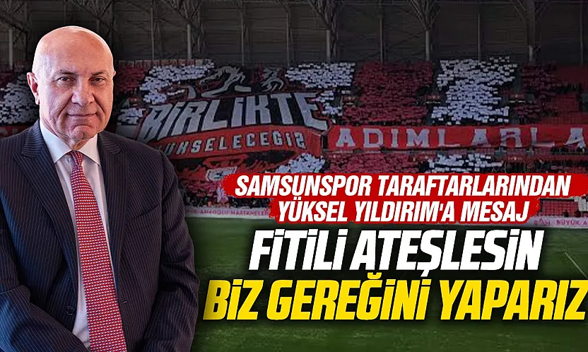 Samsunspor taraftarından birlik ve beraberlik açıklaması