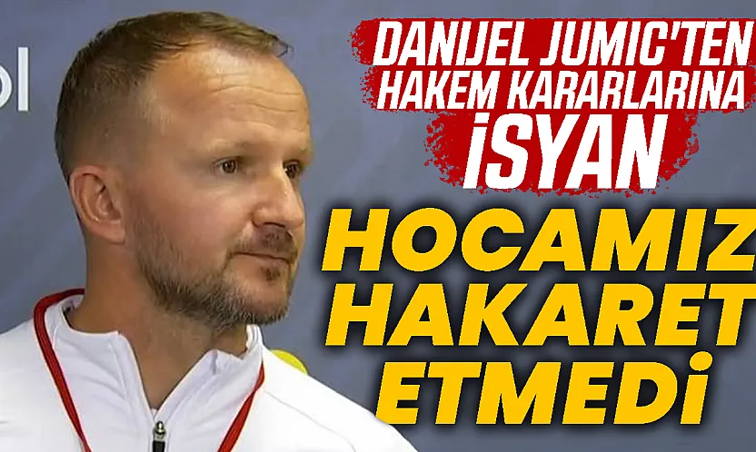 Samsunspor Yardımcı Antrenörü Jumic'ten kırmızı kart açıklaması