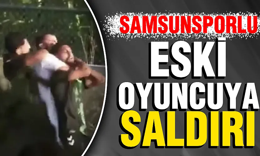 Samsunsporlu eski oyuncu Muhammed Ali Özbaskıcı'ya sahada çirkin saldırı