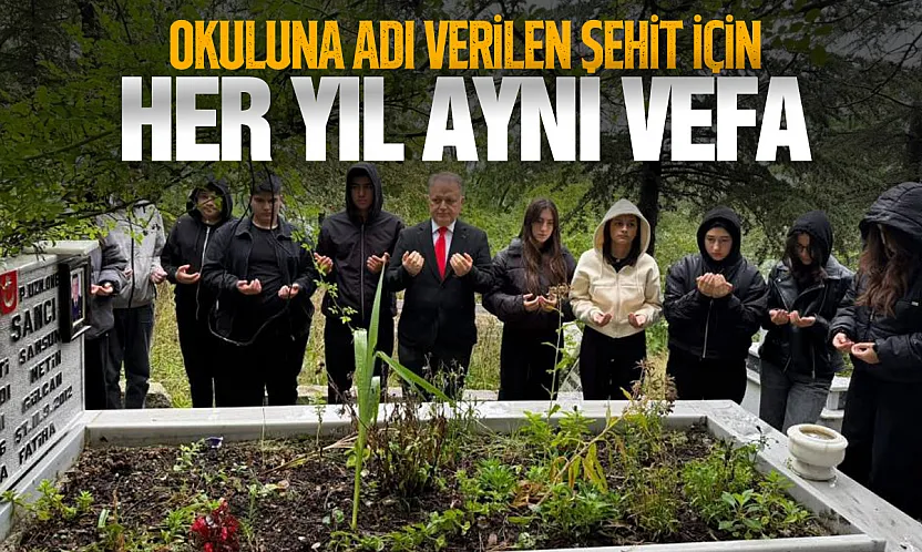 Şehit Ersan Sancı, şehadet yıl dönümünde kabri başında anıldı