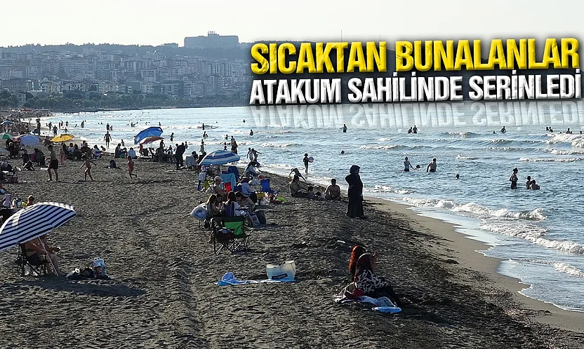 Serinlemek isteyen vatandaşlar sahile akın etti