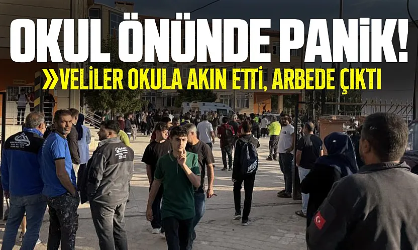 Silah ihbarı sonrası veliler okula akın etti, arbede çıktı