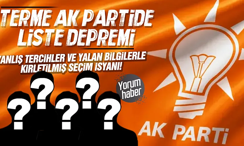 Terme AK Parti'de Liste Depremi!