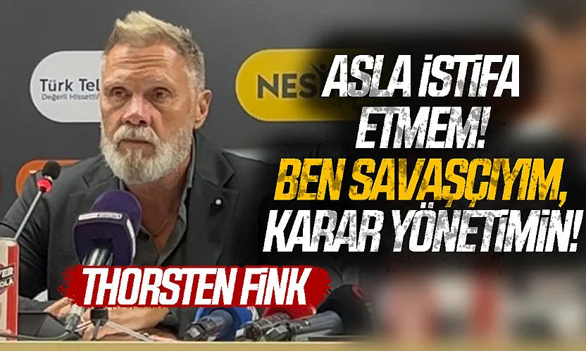 Thorsten Fink'ten Trabzonspor maçı sonrası istifa ve gelecek mesajı