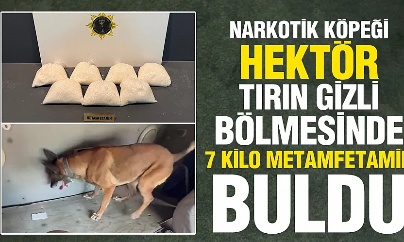 Tırın Gizli Bölmesinden 7 Kilo Metamfetamin Çıktı