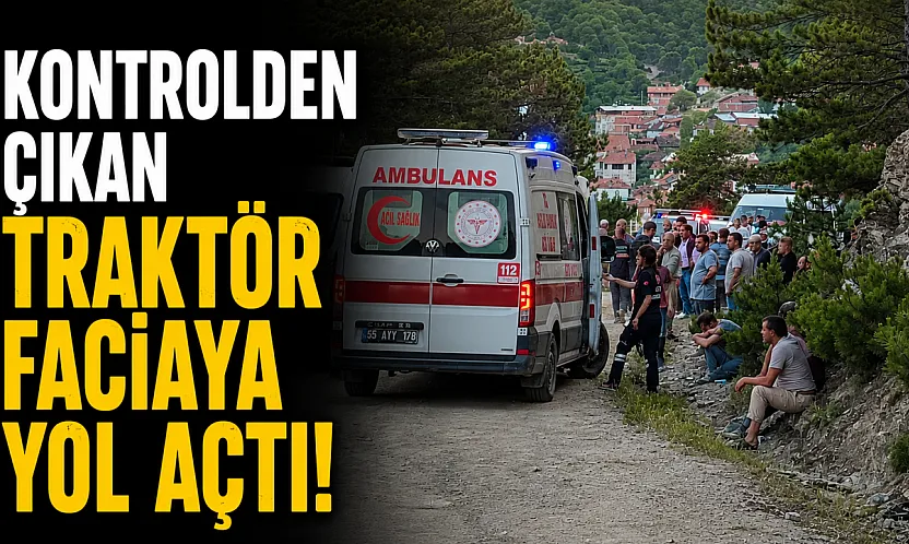 Traktör Uçuruma Yuvarlandı