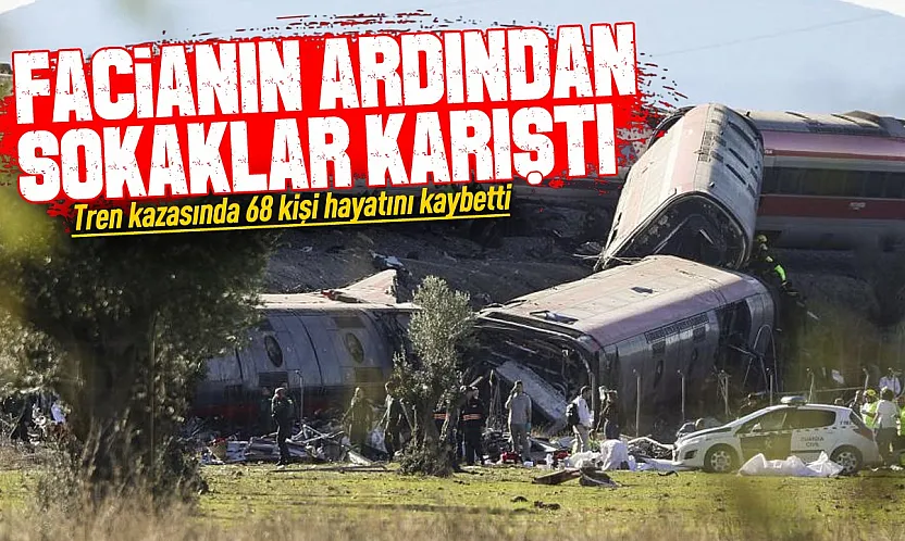 Tren faciasının ardından sokaklar karıştı