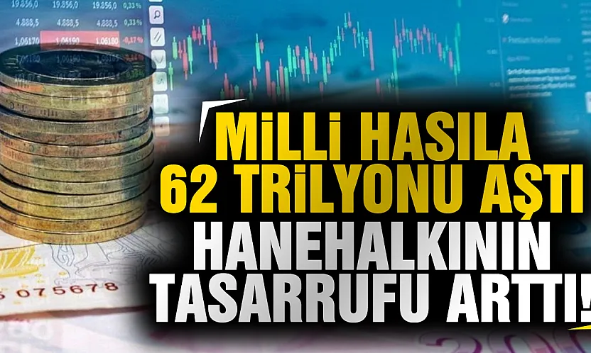 TÜİK açıkladı: 2025 yılı Gayrisafi Milli Hasılası 62,2 trilyon TL oldu
