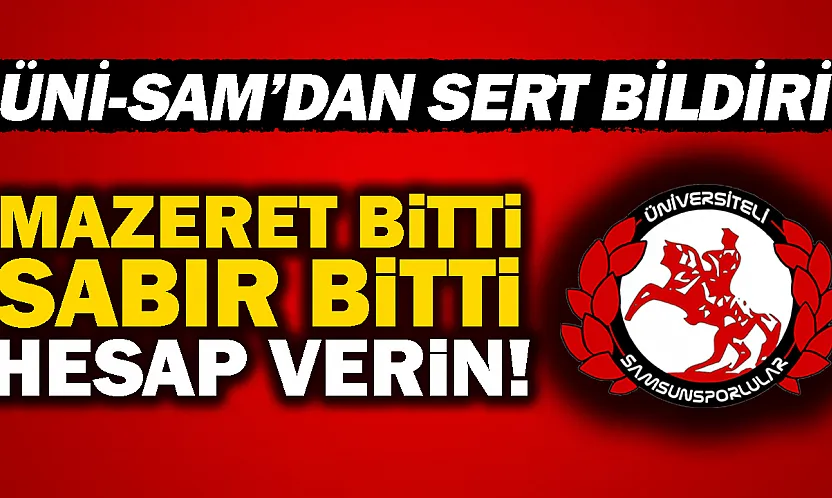 ÜNİ-SAM'dan Samsunspor yönetiminden sert uyarı