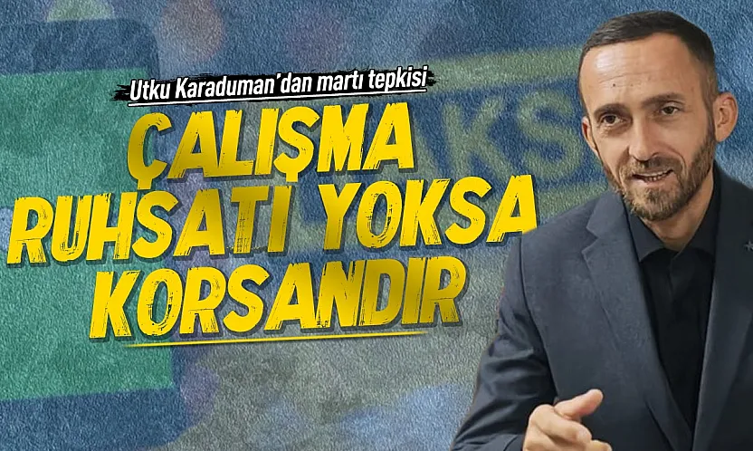 Utku Karaduman'dan martı tepkisi, 'Yasal değil'