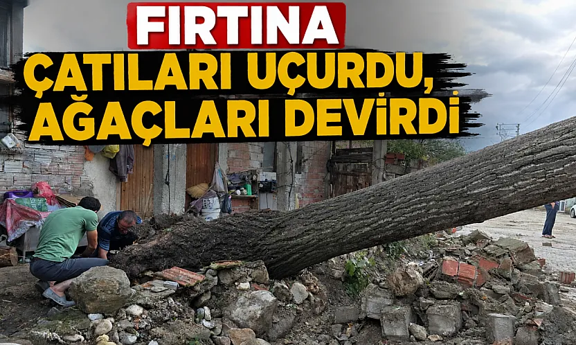Vezirköprü'de dolu ve sağanak hayatı olumsuz etkiledi