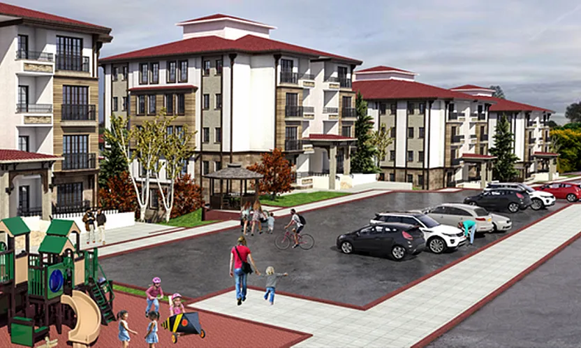 Vezirköprü'de yapılacak TOKİ konutları için yer teslimi yapıldı