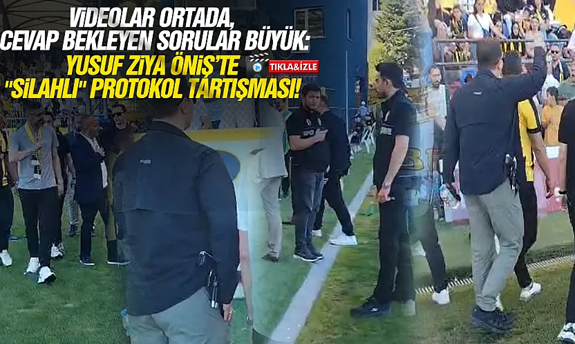 Bitlisspor - Çarşambaspor karşılaşmasında silahlı gövde gösterisi