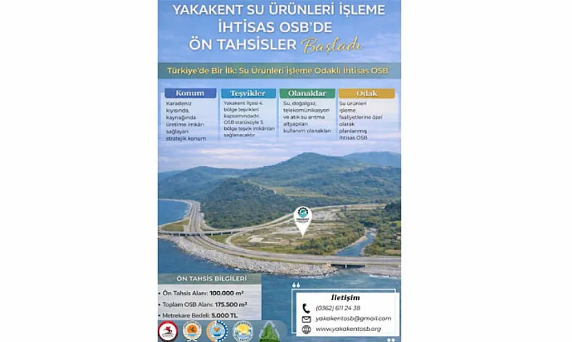 Yakakent'te Dev Yatırım Fırsatı: Su Ürünleri İhtisas OSB'de Arsa Tahsisleri Başladı