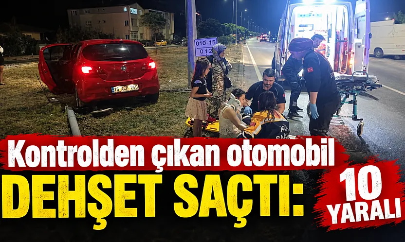 Yakakent'te korkutan kaza! 10 kişi yaralandı