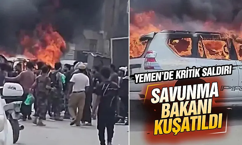 Yemen'de Savunma Bakanı'nın konvoyuna saldırı!
