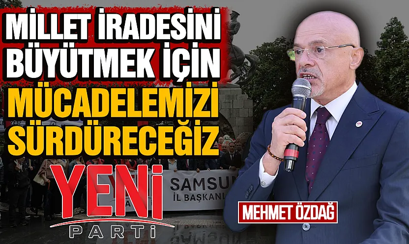 Yeni Parti Samsun, Onur Anıtı'na çelenk bıraktı