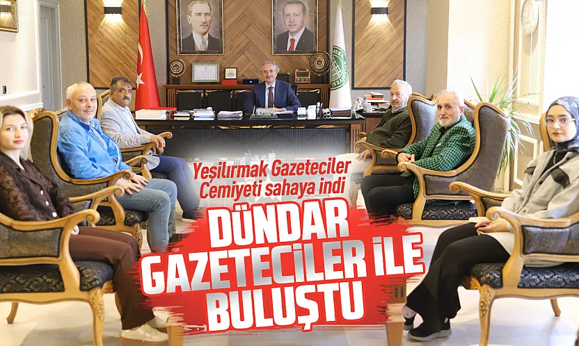 Yeşilırmak Gazeteciler Cemiyeti'nden Başkan Dündar'a ziyaret
